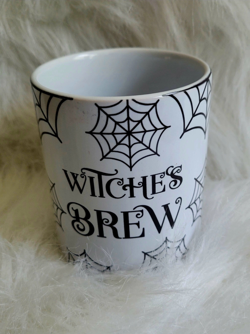 Witches Brew White Halloween Mug
